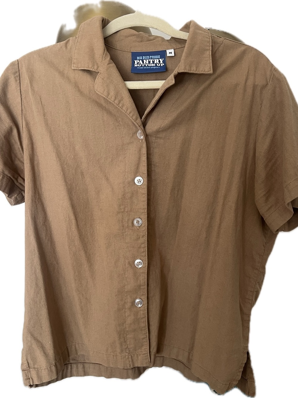 Big Bud Press Pantry Button Up in Beige - Picture 6 of 11